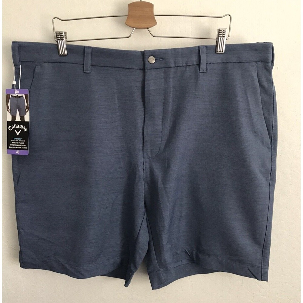 Callaway Shorts Mens 40 Blue Golf Golfer Stretch Lightweight Opti-Dri Casual